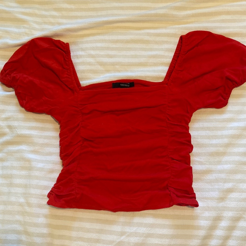 Bubble-sleeve Top